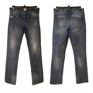 J Crew Womens Low‎ Rise Skinny Jeans Size 24 Stretch Blue Denim
